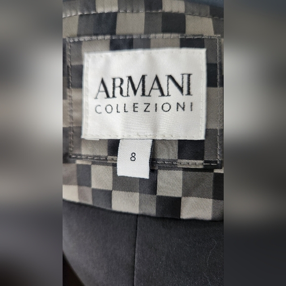 Armani Collezioni Patterned Rain Coat - Size 8 - Picture 10 of 14